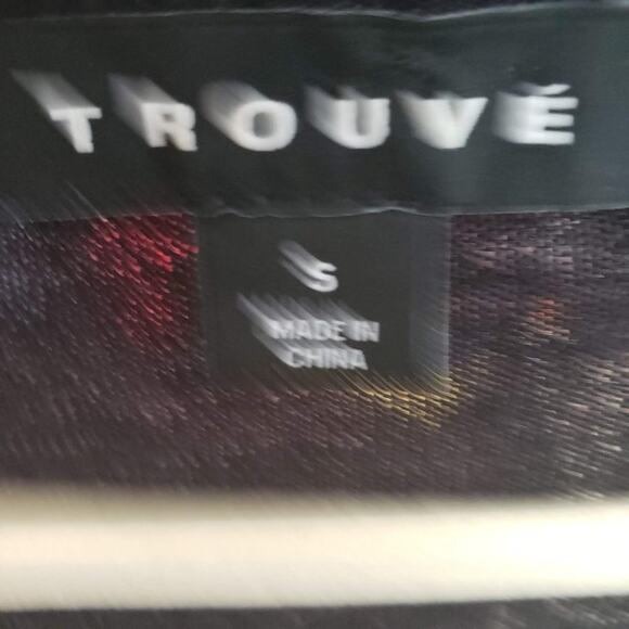 Trouve Sheer Layering V Neck Tee - S - Picture 5 of 6